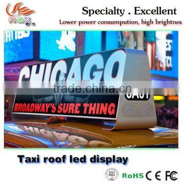 RGX-15 Fashionable P5mm outdoor 3 in 1 full color Car/Taxi top LED SMD display