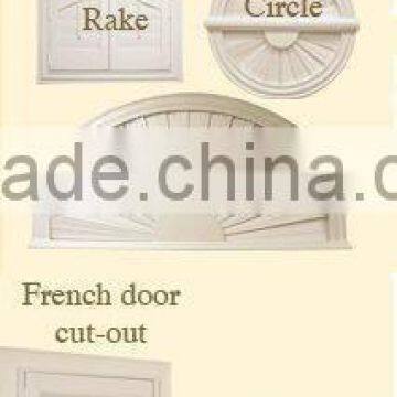 Decorative Oval-shaped Wood Window Shutter