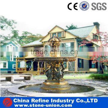 Water Fountain Made of Bronze, Outdoor Water Fountain for Decoration