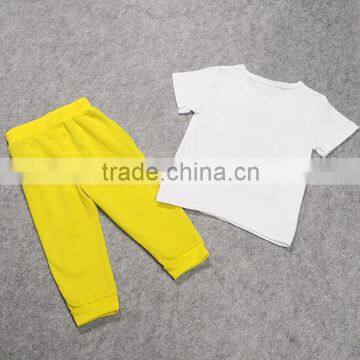 2016 Manufacturer New Arrival Child Clothes for 2 Pieces Fashion Baby Boy Clothing Set Wholesale Summer Kids Clothes(ulik-SC099) photo-3