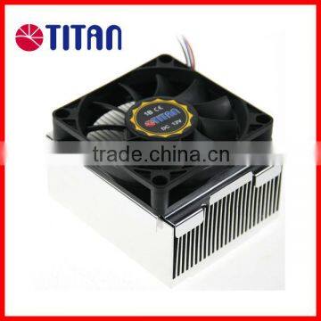 Intel LGA 478 motherboard aluminum cooling fin 12V DC 70 x 70 x 15 mm silent fan CPU cooler
