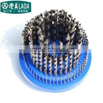 LAOA1-13mm HSS Straight High Speed Steel 100PCS Electric Twist Drill Bits Broach Drills Set For Metal Copper, Steel, Cast Iron