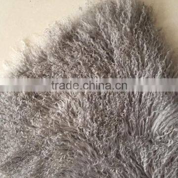 Long and Curly hair Tibet Lamb Fur Plate Mongolia Fur Rug Room Carpet