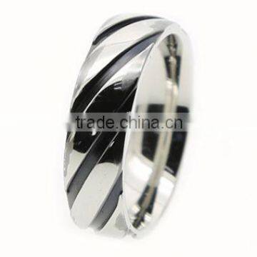 Stainless Steel Engraved Men's Rings SR-5096