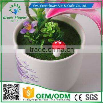 2016 Wholesale Multicolor Latex Artificial PU Flowers Single Headed Lily Real Touch Bouquet Wedding Bridal Decor Display Flower photo-5