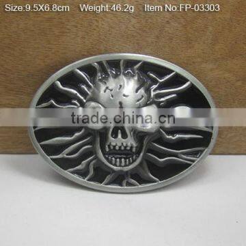 Pressing Zinc Alloy Fashion Famous Brand Logo Color Plate Belt Buckle photo-4