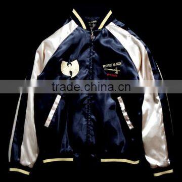 Pakistani Made Satin Jacket for Germany,customized 2015 Bomber Satin Jacket,high Quality Bomber Jacket