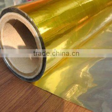 China Wholesale Gold Coated Metallized Pet Film