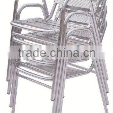 Aluminum garden stacking hotel chair