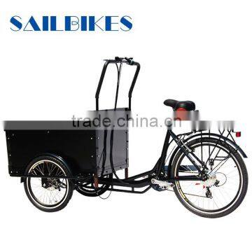 Denmark Holland style three wheel cargo bike