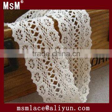 2015 new design cotton cluny lace trim china supplier