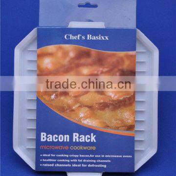 Factory Direct Sales Plastic Microwave Bacon Tray