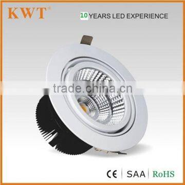 100lm/w 80ra/90ra Dali dimmable rotatable cob led downlight 35w/40w/45w/50w/55w