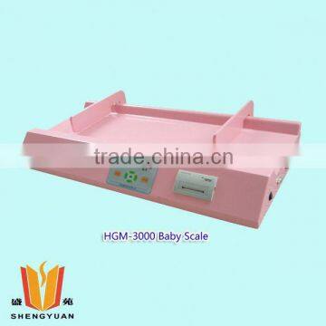 Horizontal digital baby scale