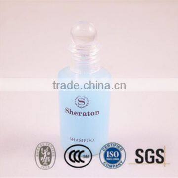 Hotel shampoo/shower gel/body lotion/conditioner bottle with crystal ball cap