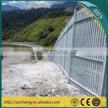 Guangzhou factory PVC coated Palisade Fence Backyard Metal Fence Panel