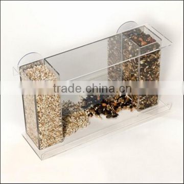 Wholesale cute clear acrylic window bird feeder