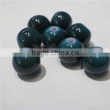 SCB017 cheap round neon stone color glass beads diy 8mm