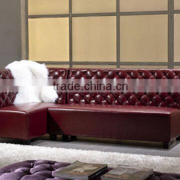 high quality KTV leather sofa / Hot sale night club disco lounge sofa HS17