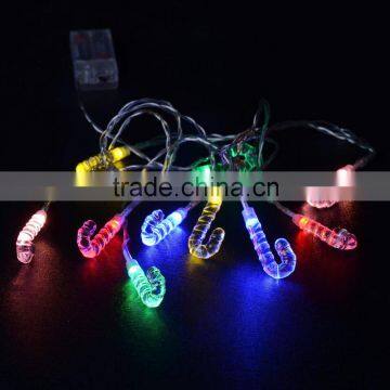 Xmas 10LED Candy Cane Light Chain