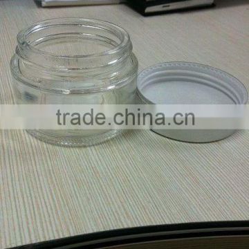 Clear Cosmetic Packaging Glass Cream Jar