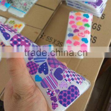 Printed Drop Of Glue 3D Clear Soft Silicon TPU Gel Phone Case Cover for Nokia
