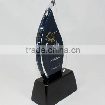 Customize acrylic trophy pmma award with silkscreen logo