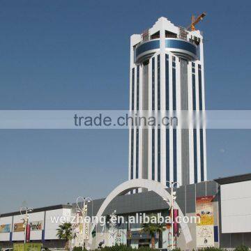 Revolving restaurant in high building