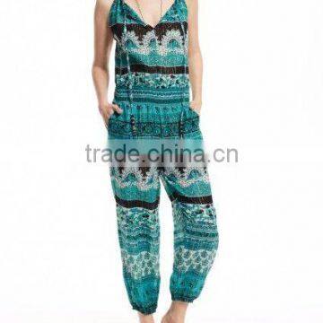 Sexy Girls Cotton Long Jumpsuit Indian Hippie Fashionable Girls Dress Summer wear Beach Dress Designer Girls Wear Jumpsuit