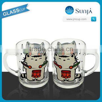 Cartoon Glass Cup With Handle Kinds Favor Glass Mug Cup With Handle photo-2