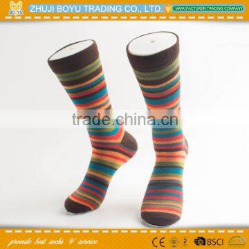 BY-161410 Young girl's knee high socks Colored striped socks wholesale sock