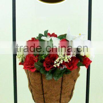 Iron Garden Flower Shelf Tool Rack Hanging Flower Pot Stand photo-2