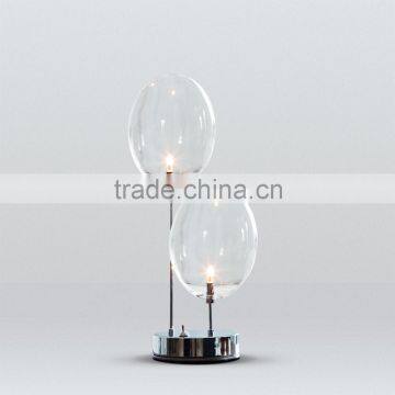 Simple Table Lamp With Metal+ Glass Study Modern Desk Lamps photo-3
