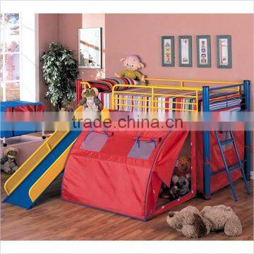 home use modern fashionable colorful kids bunk bed ,kids bed bunk slide,modern bunk bed with slide ,loft bed