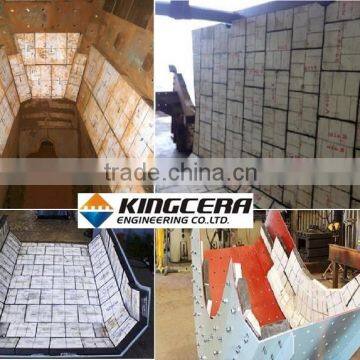 Wear Impact Resistant Mining Chute 92% Alumina Ceramic Wear Liner photo-6