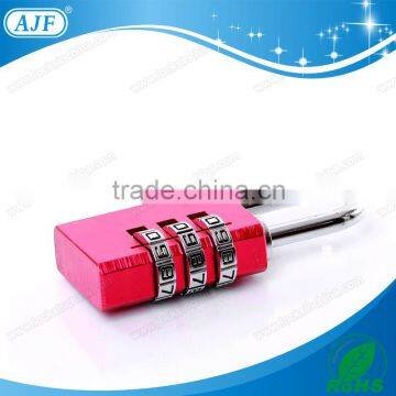 AJF 2015 New Arrival High Security 3 Dials Square Shape Aluminium Material Combination Padlock photo-4