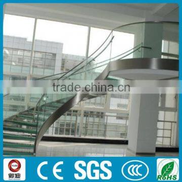 Modern Interior Glass Curved Stair for Loft photo-6