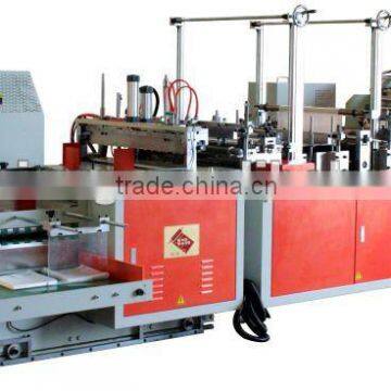 Servo Motor Driven Full Auto Garbage Bag Making & Folding Machine for T-Shirt Style & Flat Style