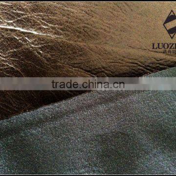 foiled suede leather fabric for sofas