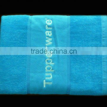 cotton velour towel with beautiful border and embroidery