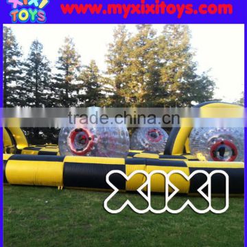 Inflatable human hamster zorb ball racing