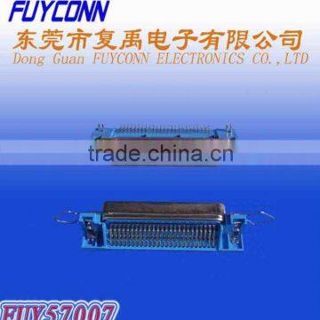 Centronics PCB Mounting Right Angle Solder DIP Termination Connector with Spring Latches