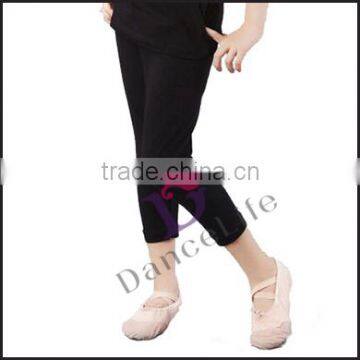 C2512 Child capri pants wholesale black capri jazz pants for jazz dance pants