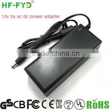 HF-FYD FY1205000 100-240V 60w 12v 5a ac dc power adapter