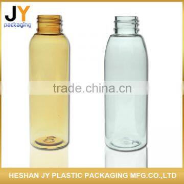 Made in China new products cosmetic lotion bottle 100ml capacity round shape plastic shampoo bottle