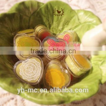 5g Heart-shaped PS plastic jar for eye cream