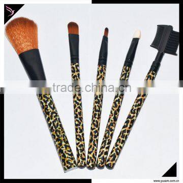 5 pcs personalized makeup brush set