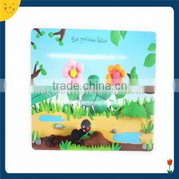 Custom kids toys colorful printing board with magnetic stickers