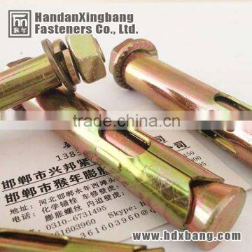 China handan carbon steel HDG hex nut sleeve anchor manufacturer