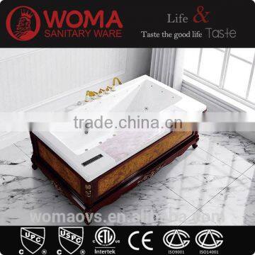 Factory sale ! Massage bathtub with wooden frame for one person